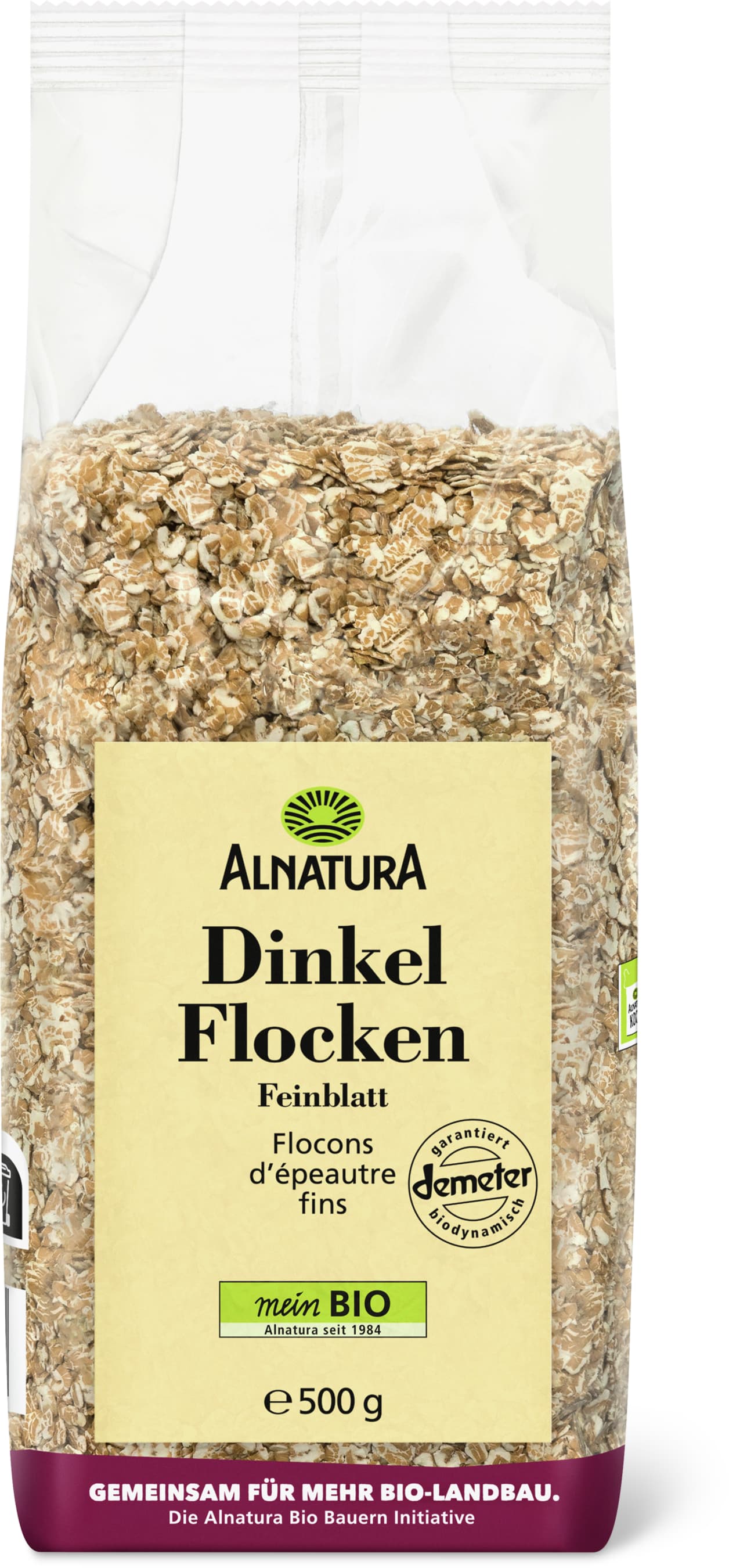 Alnatura Fiocchi di spelta Demeter, Bio, fini 500g